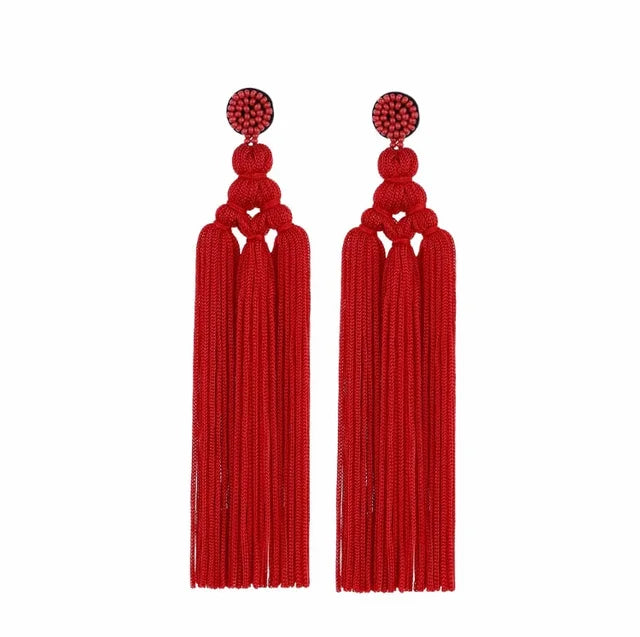 Bohemian Fringe Tassel Earrings